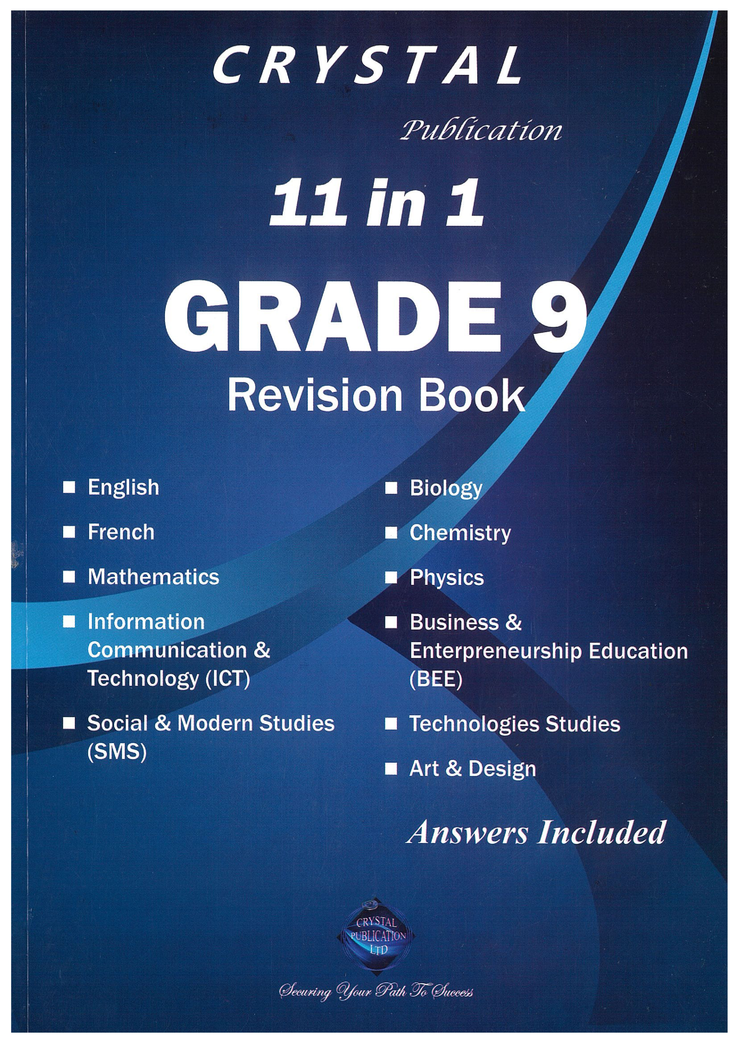 Revision Book - Grade 9 - Crystal Publication